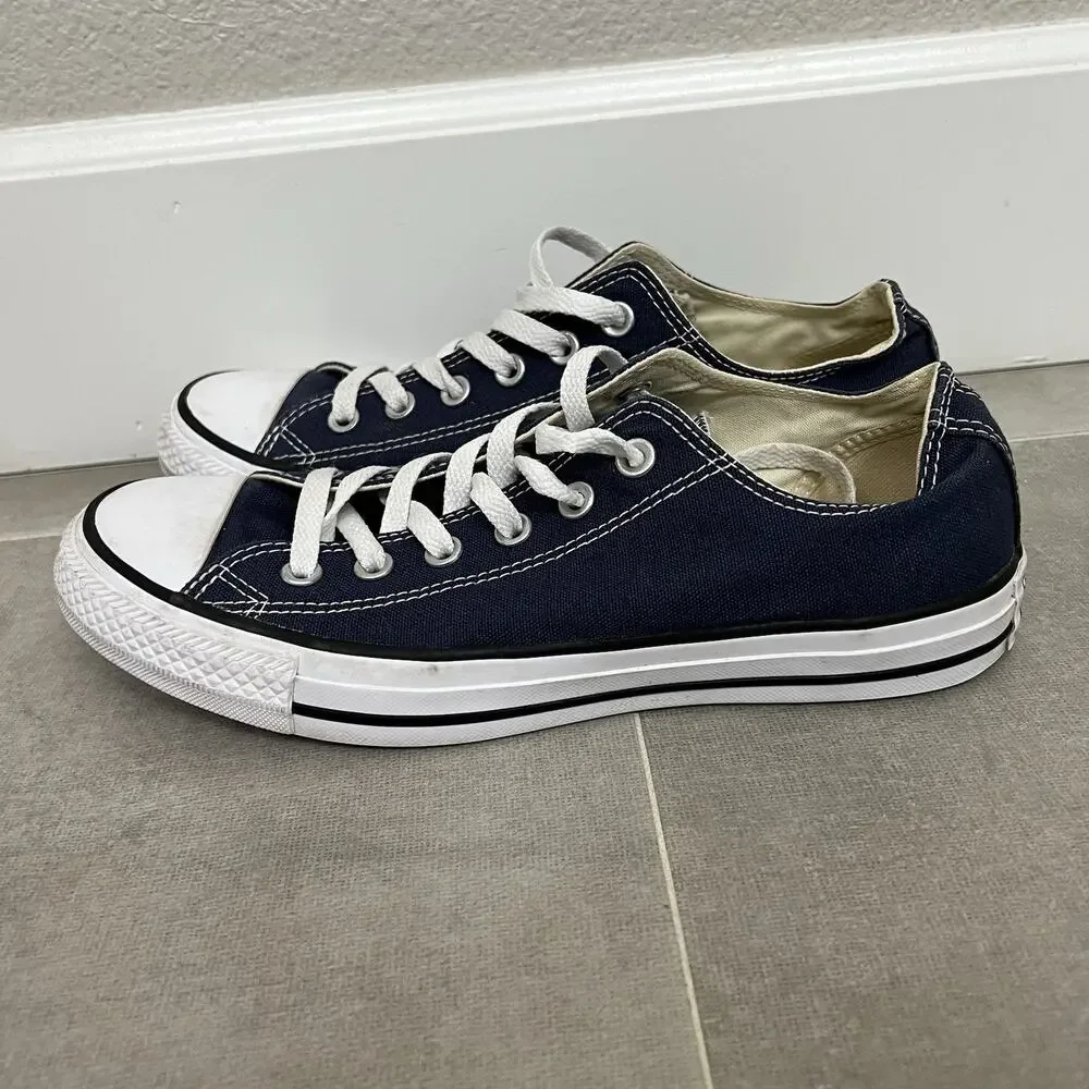 Converse Chuck Taylor All Star Mens 7/Womens 9 Blue Low Top Casual Shoes